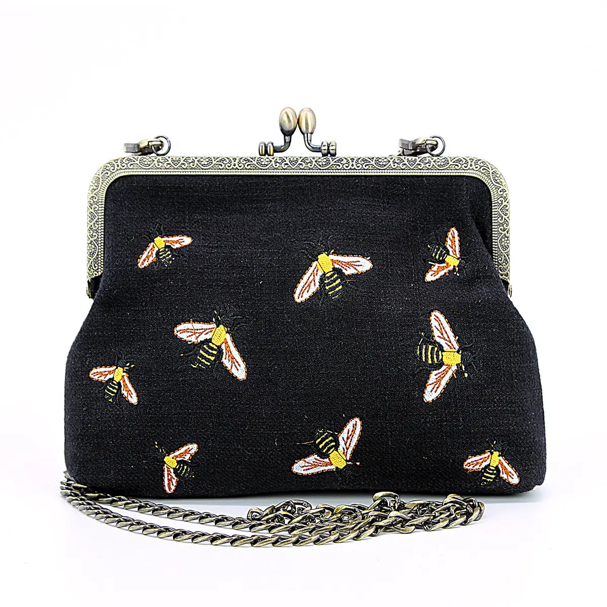 Black Bee Kisslock Bag