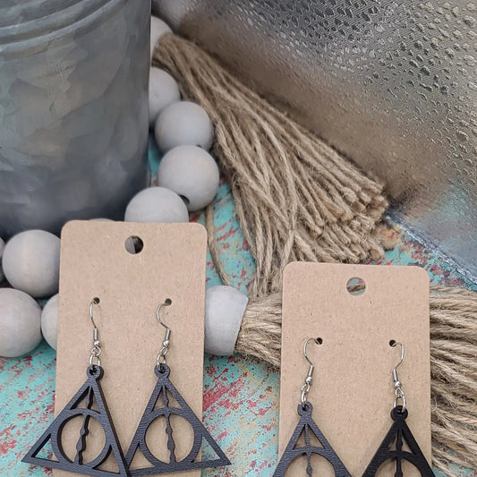 Black HP Earrings