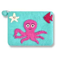 Baby Blue Octopus Coin Purse
