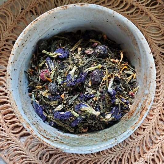 Blueberry Moon | Green Loose Leaf Tea 2 oz