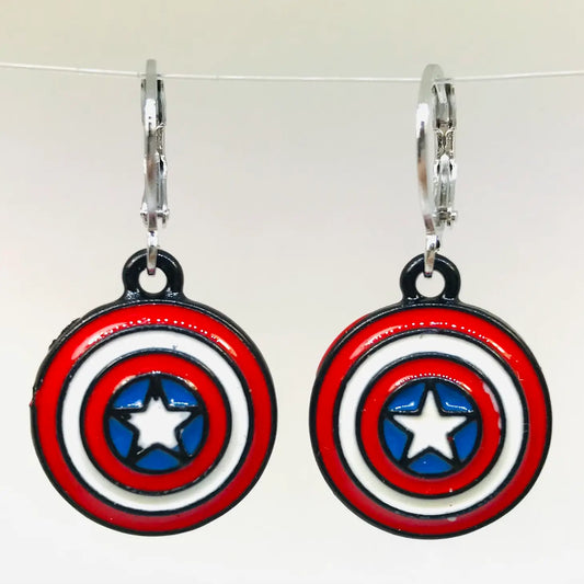 Captain America Earrings