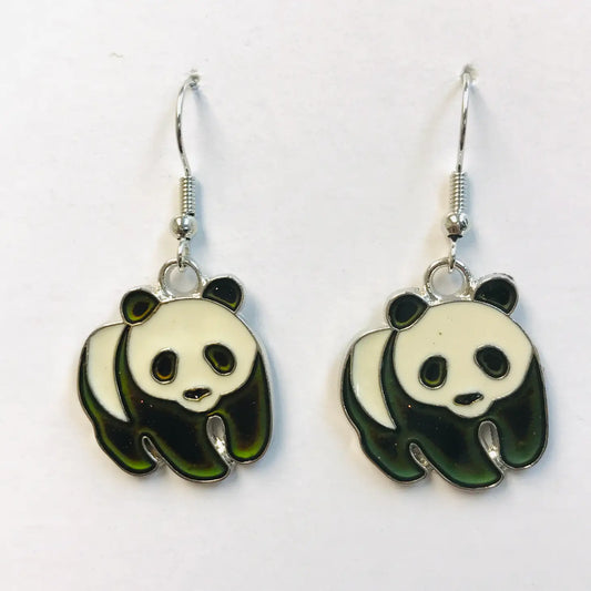 Color Changing Mood Panda Earrings