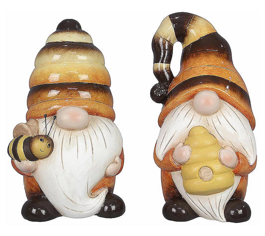 Large Ceramic Bee Gnome