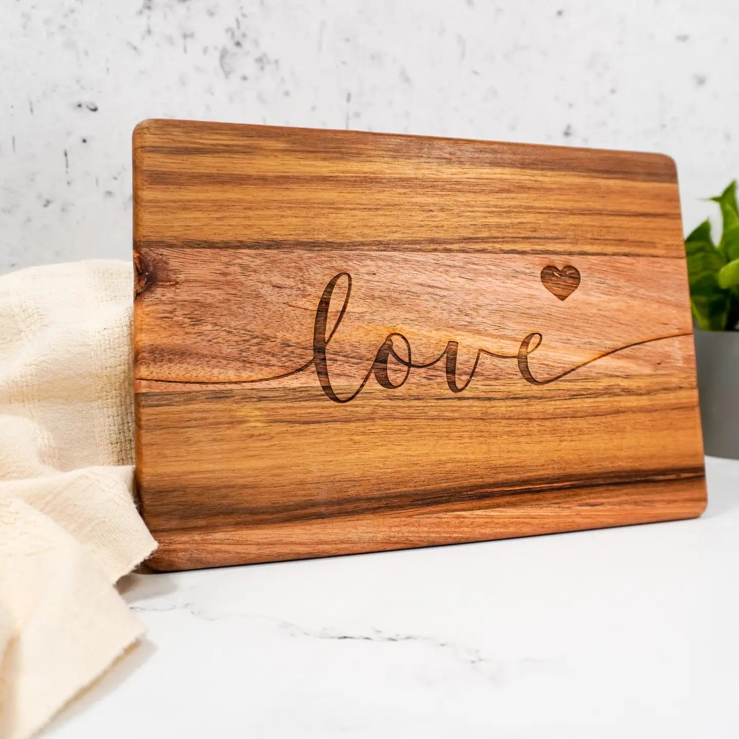 Love Engraved Wood Board