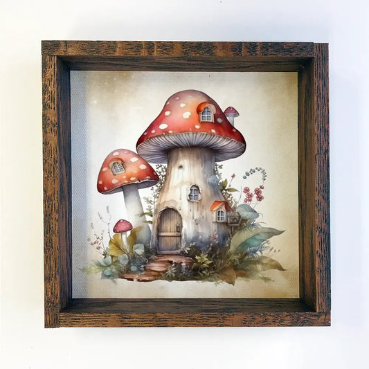 Cute Mushroom Art 11x11