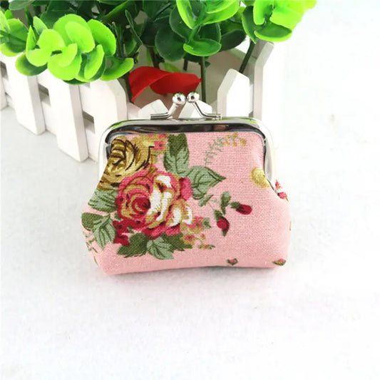 (Pink)Floral Coin Purse