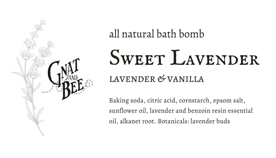 Sweet Lavender Natural Bath Bomb