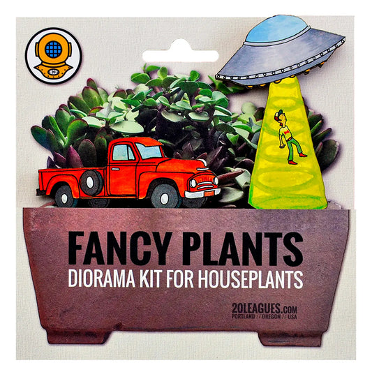 UFO Abduction Fancy Plants Diorama Kit