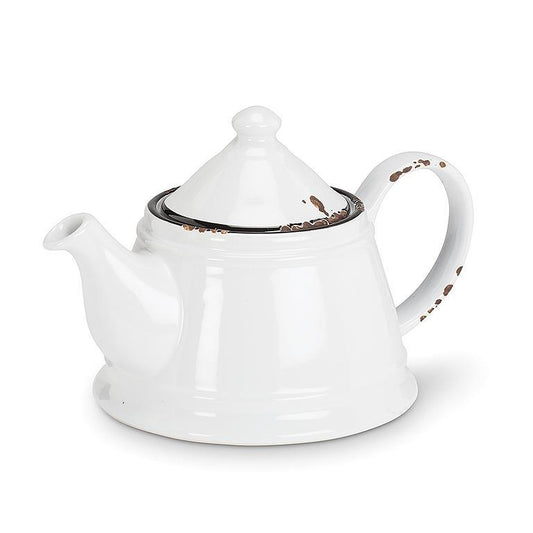Enamel Teapot - White