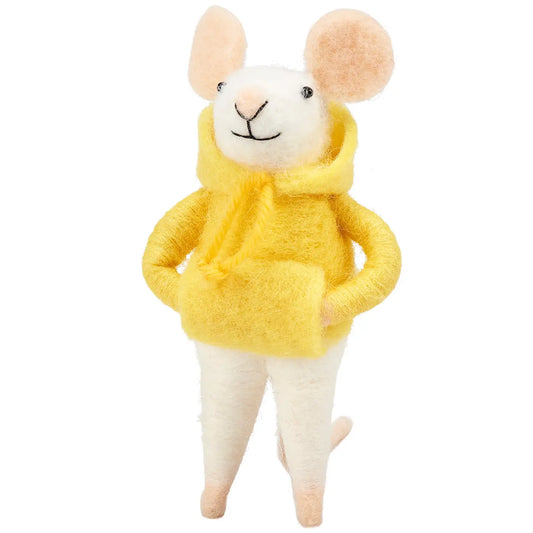 Yellow Hoodie Mouse Critter
