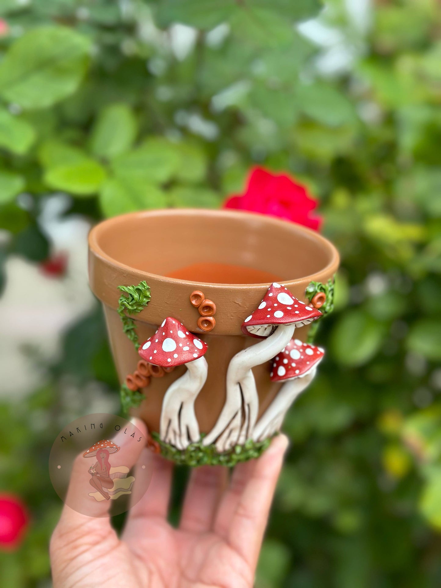 Mushroom Plant Pots - Made to Order: 10" Tall Pot