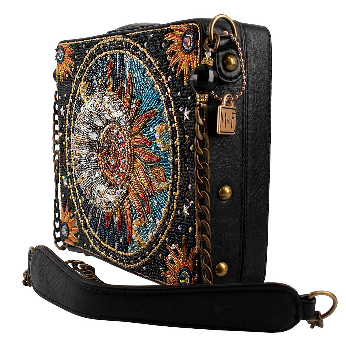 Night & Day Celestial Beaded Crossbody Handbag