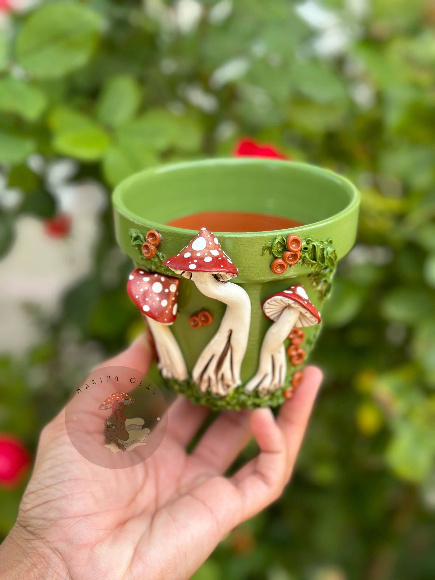 Mushroom Plant Pots - Made to Order: 10" Tall Pot