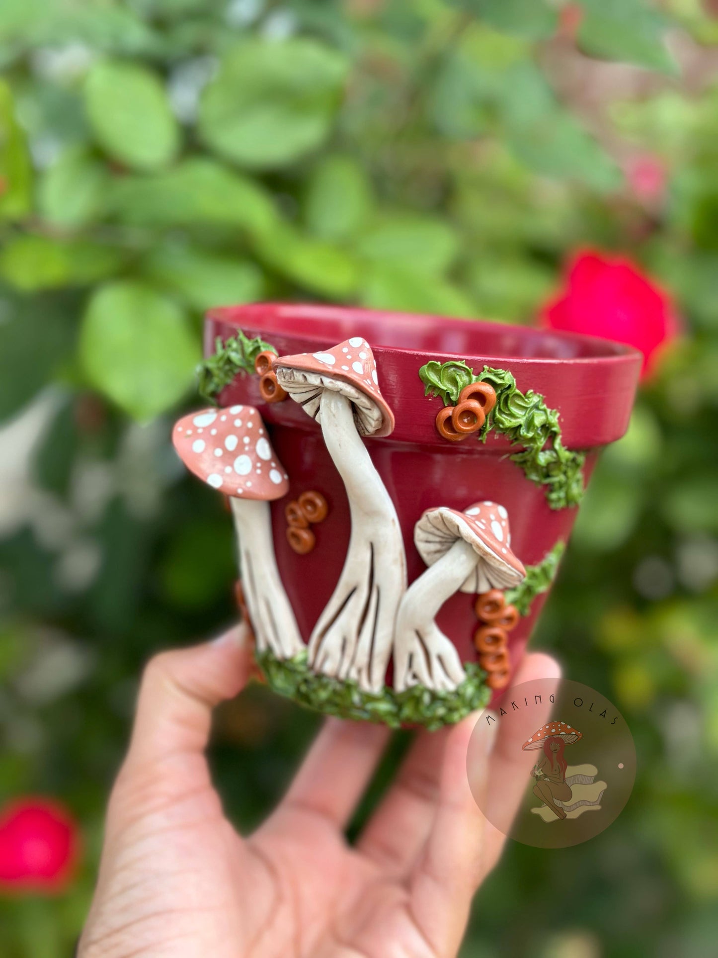 Mushroom Plant Pots - Made to Order: 10" Tall Pot
