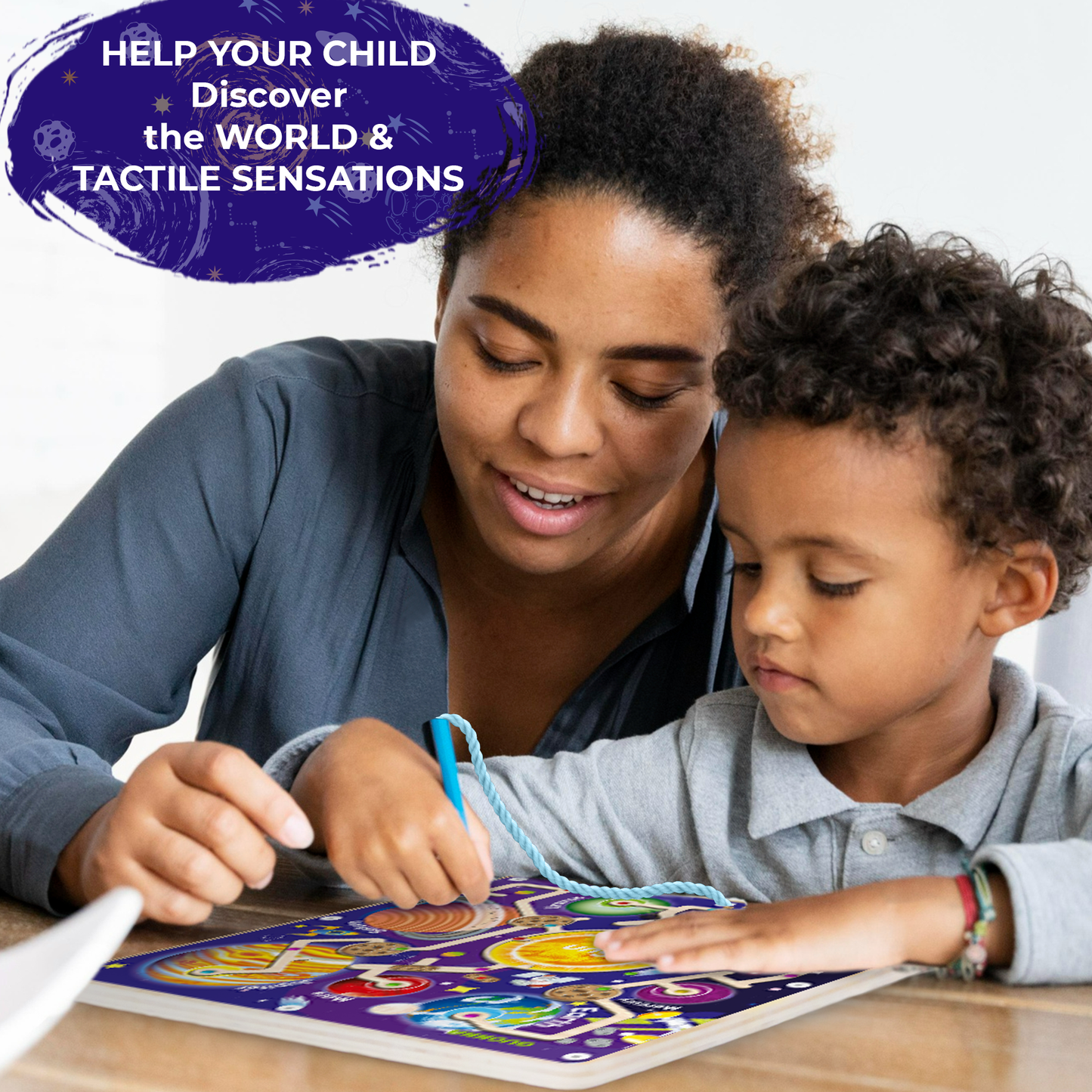 Magnetic Maze SPACE | Wooden STEM Activity Busy Board