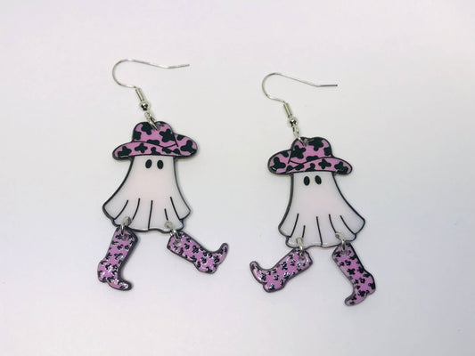 Cowgirl Ghost Earrings