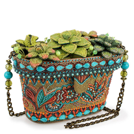 Succulent Crossbody beaded Handbag