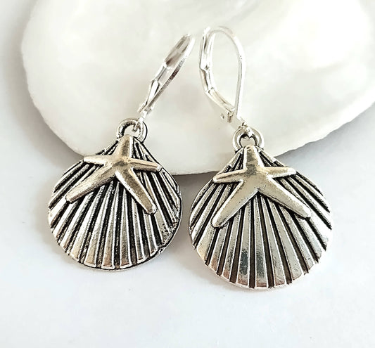 Silver Shell Earrings