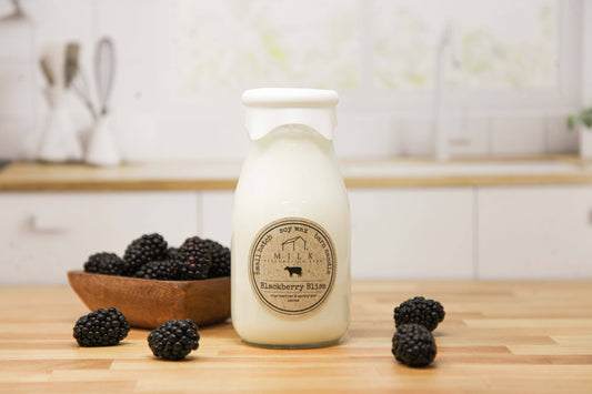 Milk Bottle Candle Blackberry Bliss