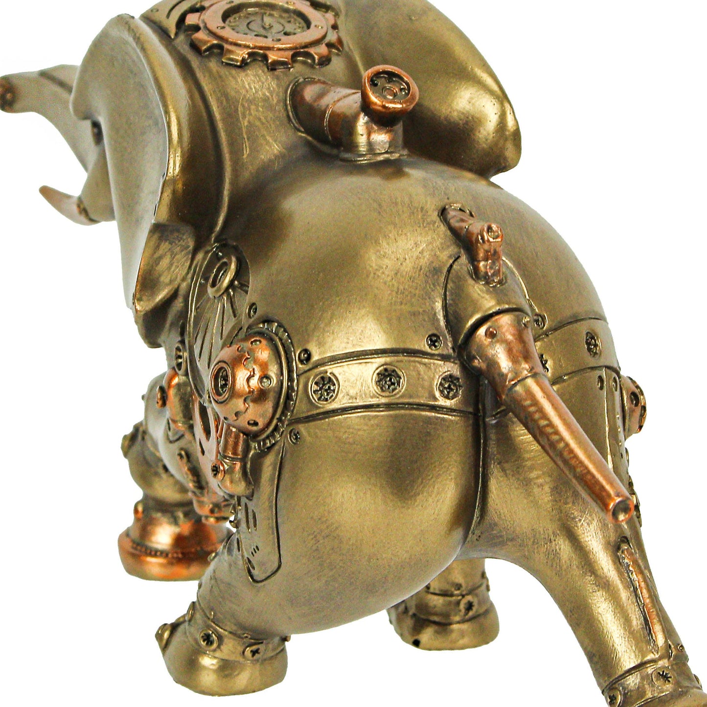 Bronze Copper Steampunk Elephant Sculpture Figurine