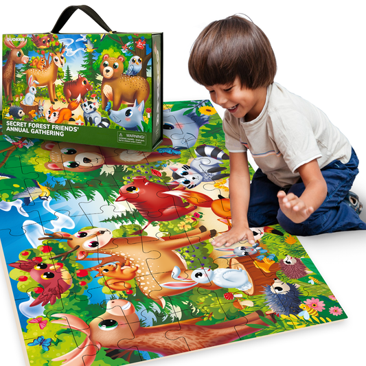 Forest Giant Floor Puzzles for Kids | 48 pieces