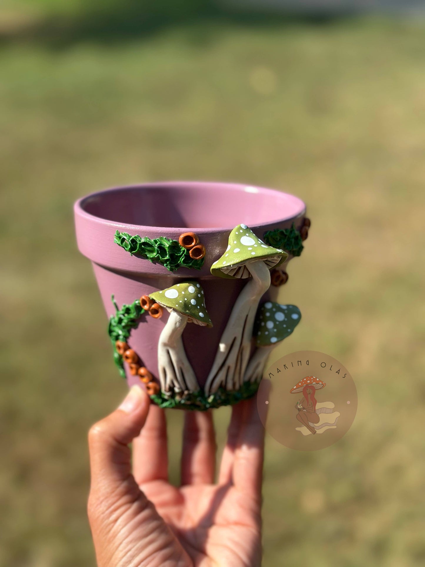 Mushroom Plant Pots - Made to Order: 10" Tall Pot