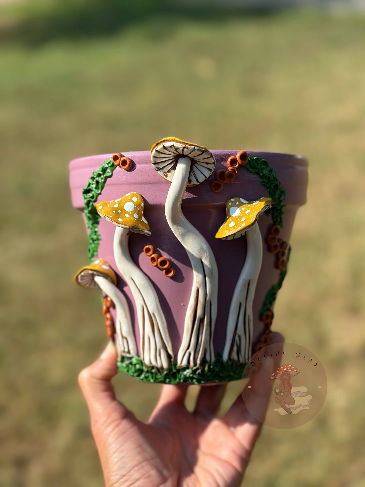 Mushroom Plant Pots - Made to Order: 10" Tall Pot