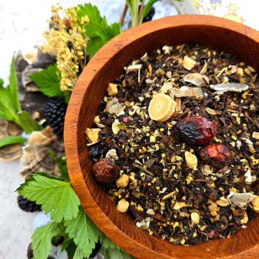 Brambly Sage- Blackberry Oolong Tea Blend: 2 oz. Pouch