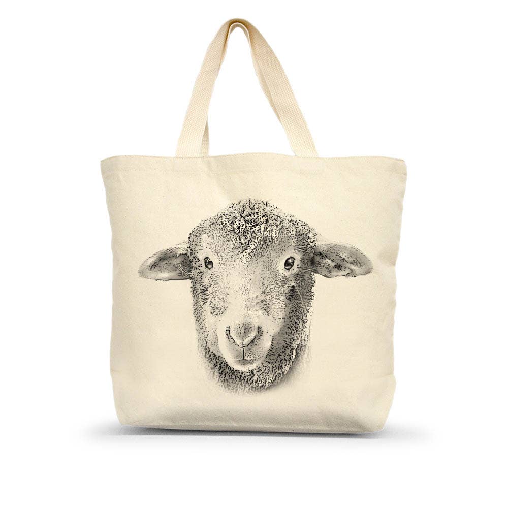 "Purl" Sheep #3 Large Tote