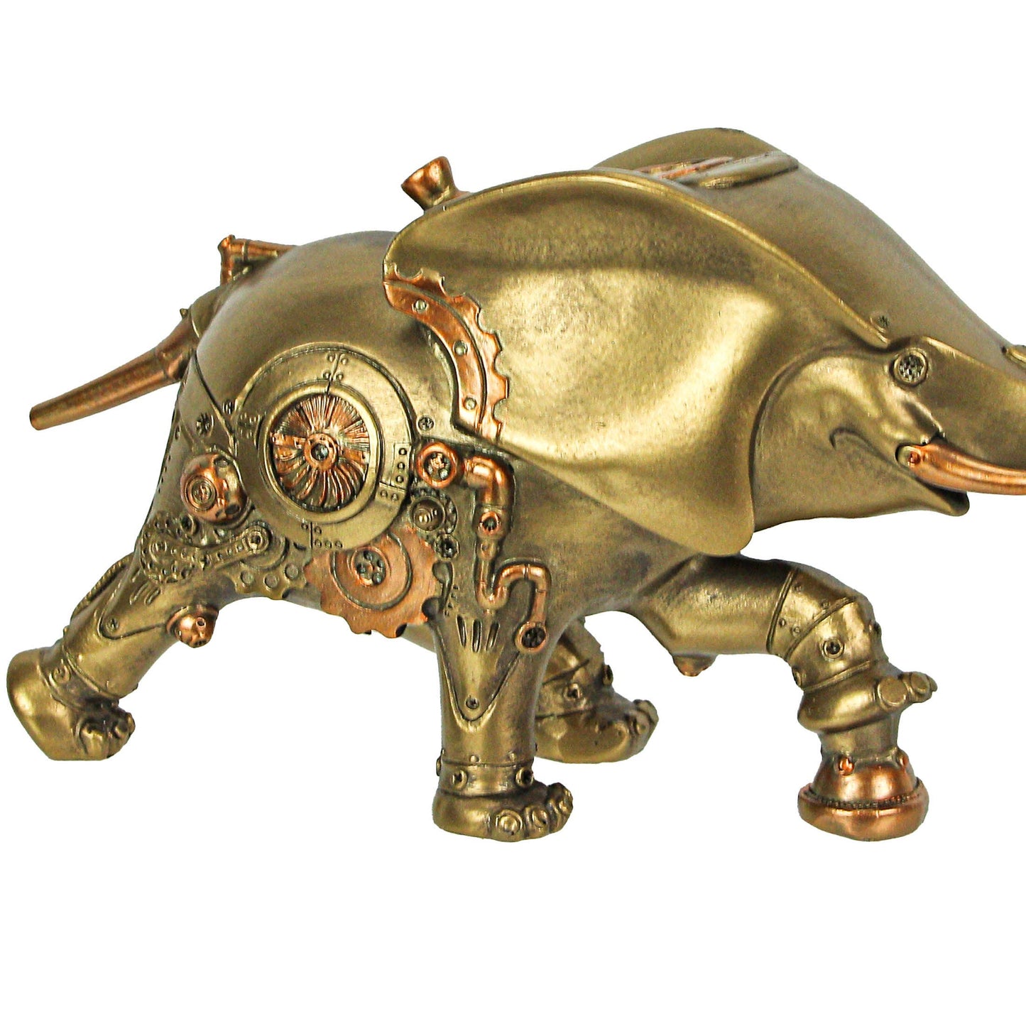 Bronze Copper Steampunk Elephant Sculpture Figurine