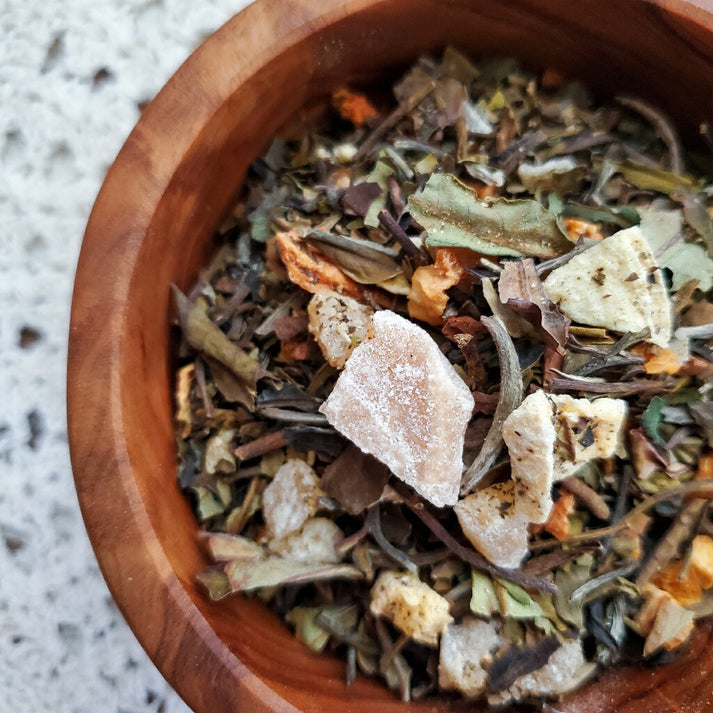 Cup of Hot Tea | 'Hazey Peach" White Tea Blend - Gnat & Bee